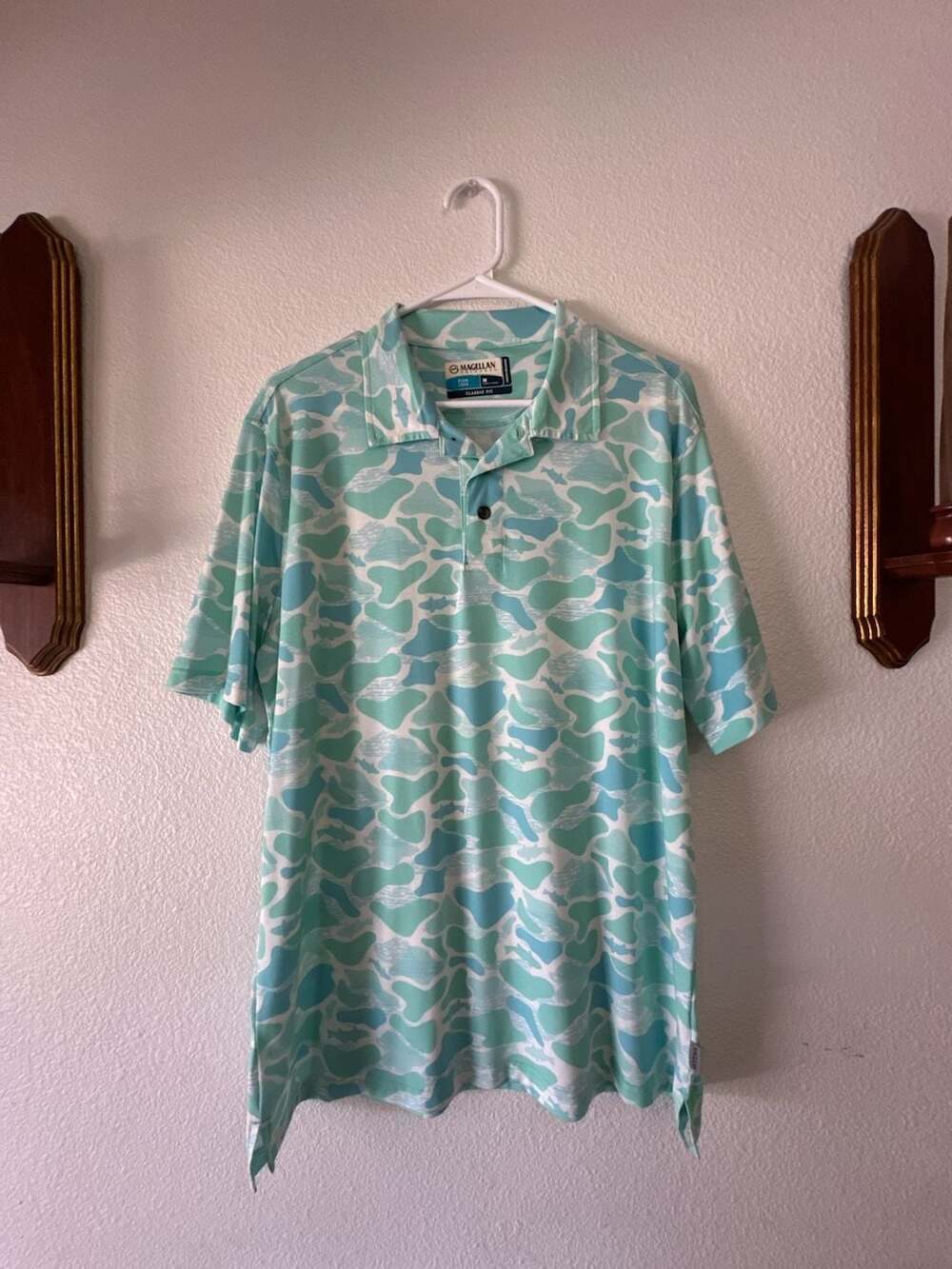 Magellan Outdoors Men's Shore & Line Fish Gear Classic Fit Polo Shirt Medium